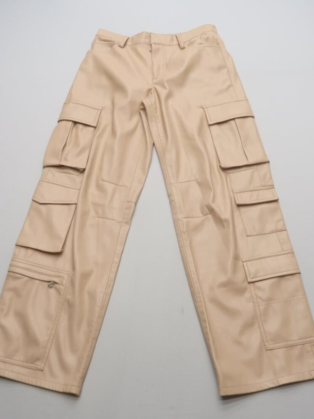Alice + Olivia Luis Vegan Leather Cargo Pants - Picture 6 of 14